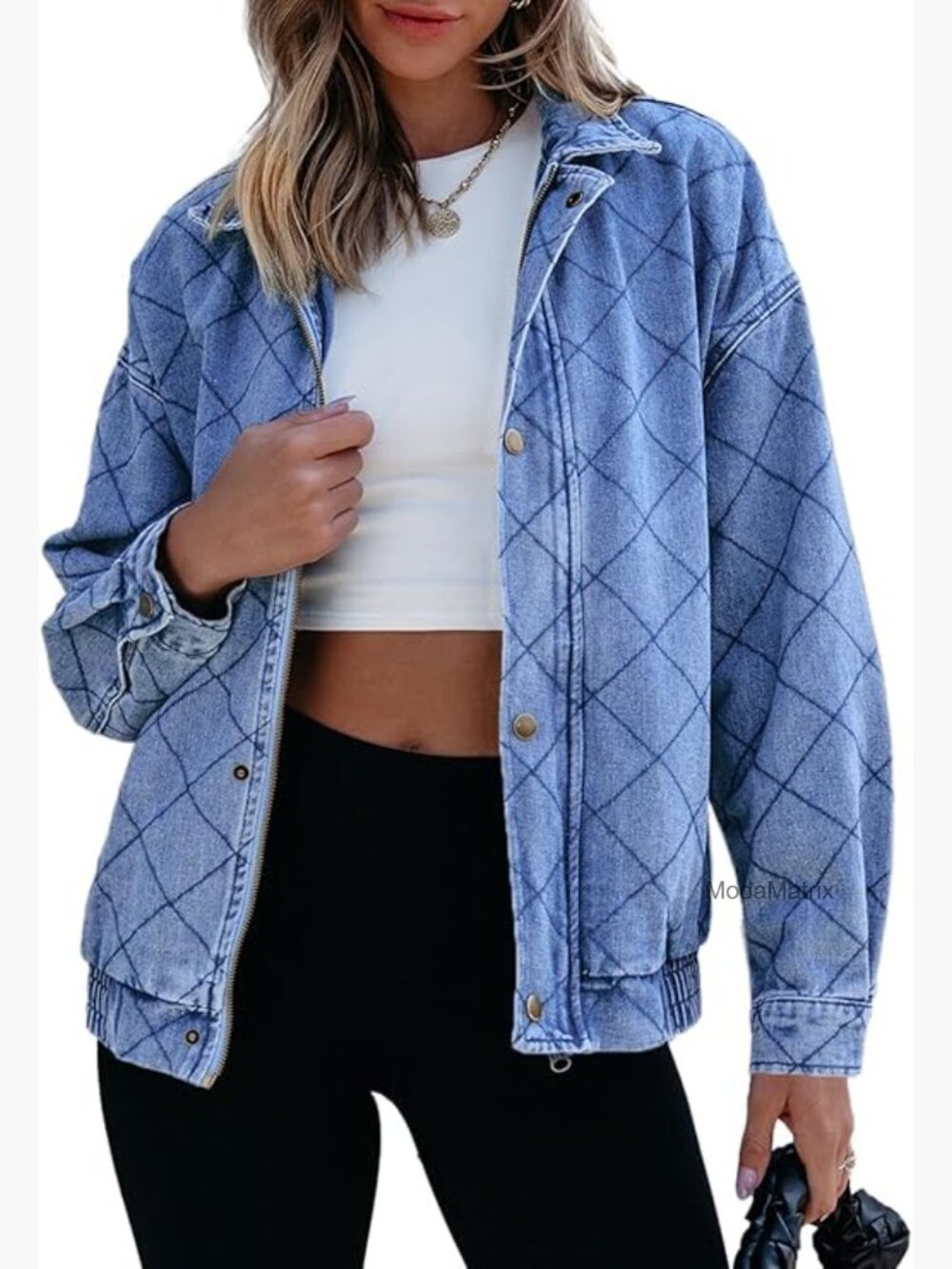 Oversized Denim Jacket Long Sleeve Shacket Coat Casual Spring Fall Outfit